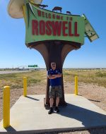 2022-10l - Rosewell, New Mexico entry sign